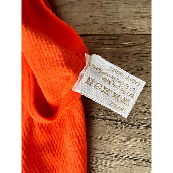 Wolford Swimbody Orange Halter Neck Swimsuit Bikini Beach Swim Surf Seamless L - Picture 4 of 5